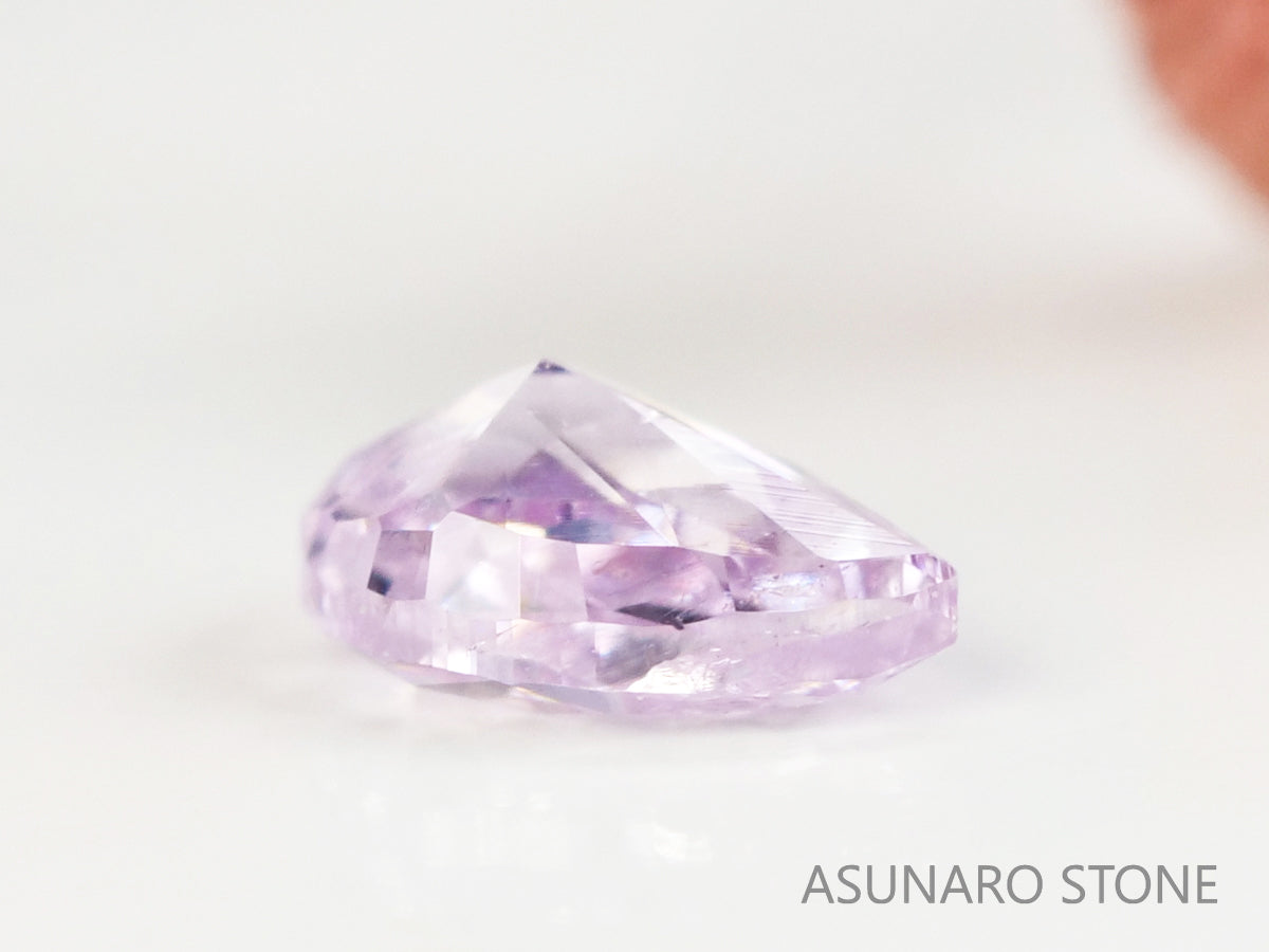 ピンクダイヤモンド　Fancy Light Purple Pink　SI2　ペアシェイプ　0.061ct　【231115-1915】