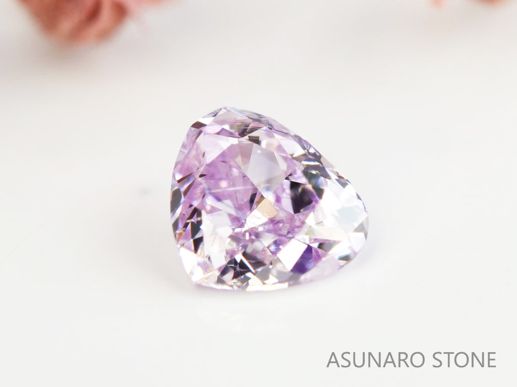 ピンクダイヤモンド　Fancy Light Purple Pink　SI2　マロンカット　0.062ct【231115-1916】
