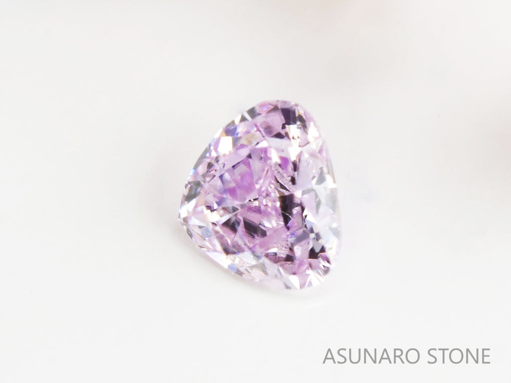 ピンクダイヤモンド　Fancy Light Purple Pink　SI2　マロンカット　0.062ct【231115-1916】