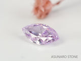 ピンクダイヤモンド　Fancy Light Purple Pink　SI2　マーキスカット　0.047ct　ソ付【231115-1911】
