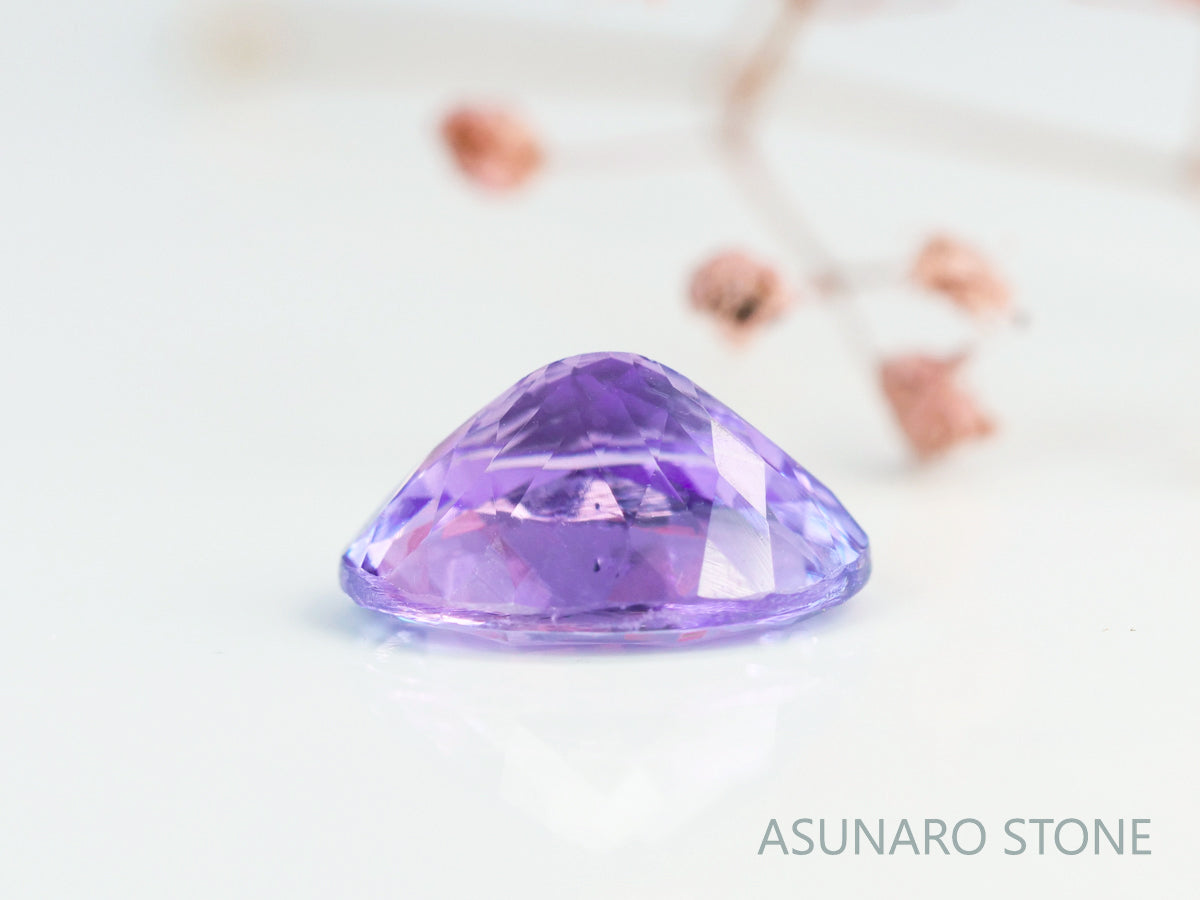 バイカラーピンクゾイサイト　オーバルカット　タンザニア産　　1.03ct【231225-1929】