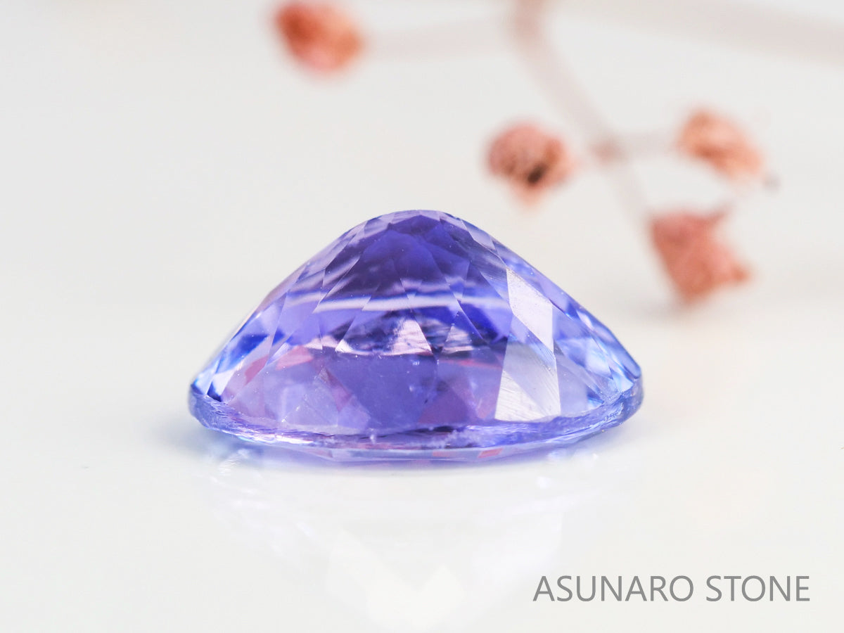 バイカラーピンクゾイサイト オーバルカット タンザニア産 1.56ct