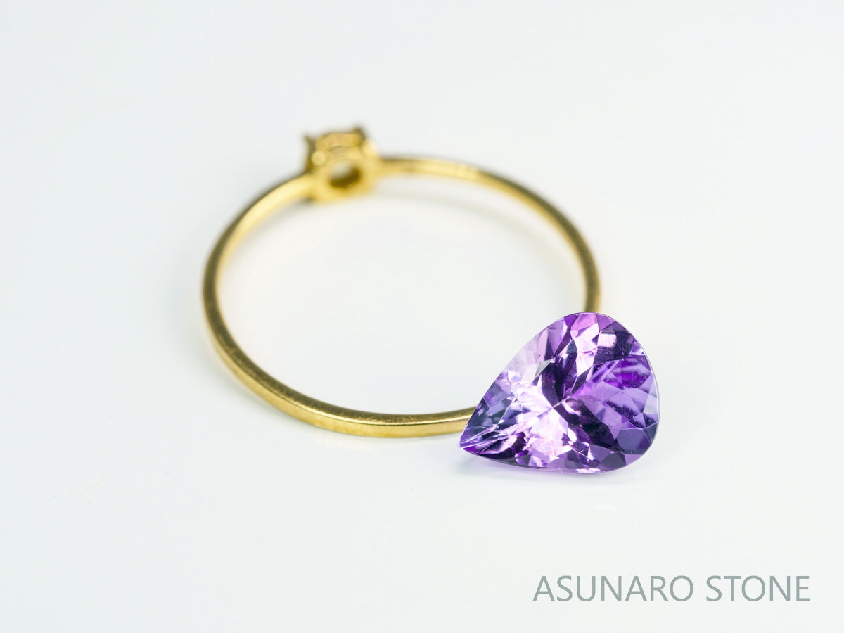 バイカラーピンクゾイサイト　ペアシェイプ　タンザニア産　　1.50ct【231225-1930】