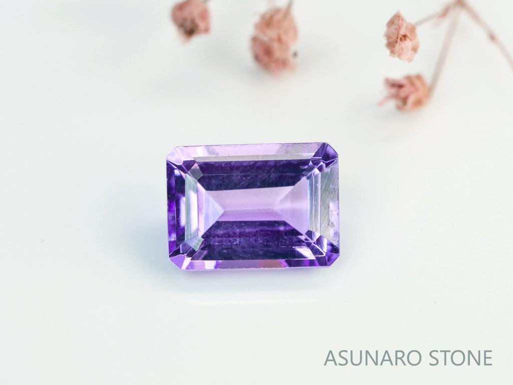 バイカラーピンクゾイサイト　エメラルドカット　タンザニア産　　1.23ct【231225-1932】