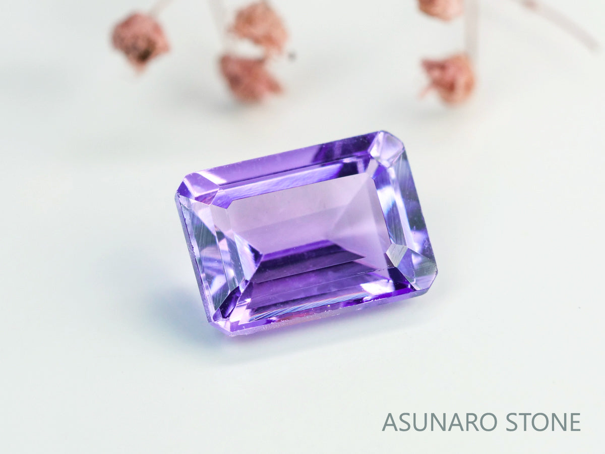 バイカラーピンクゾイサイト　エメラルドカット　タンザニア産　　1.23ct【231225-1932】