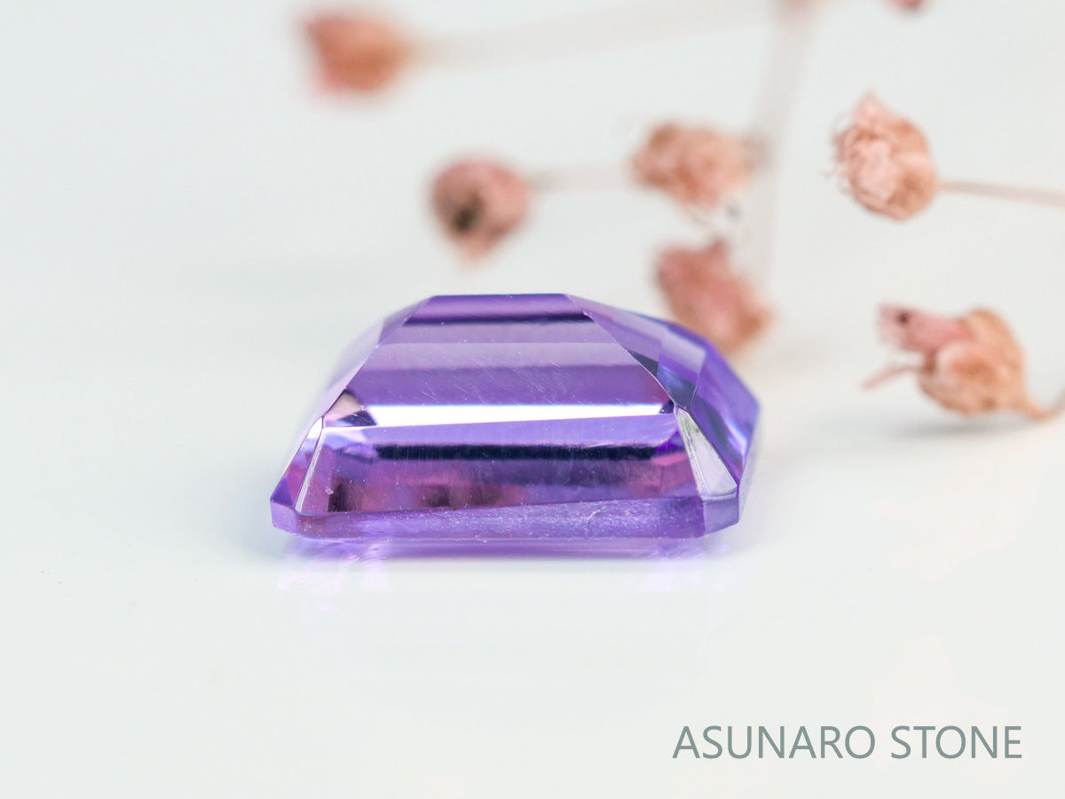 バイカラーピンクゾイサイト　エメラルドカット　タンザニア産　　1.23ct【231225-1932】