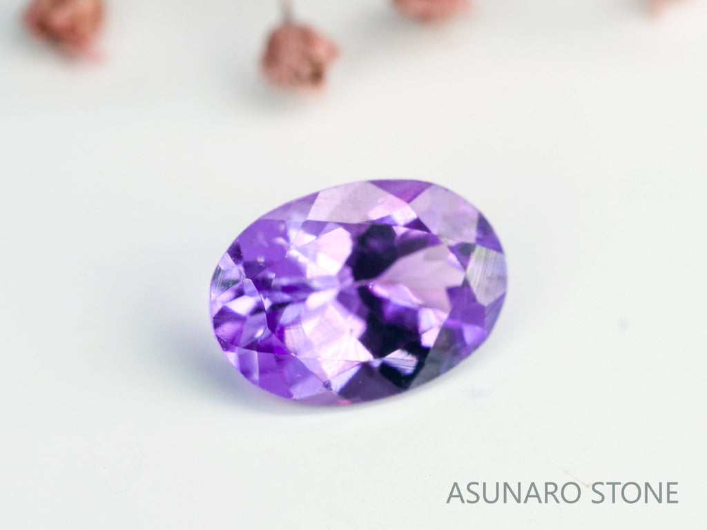 バイカラーピンクゾイサイト　オーバルカット　タンザニア産　　0.74ct【231225-1933】