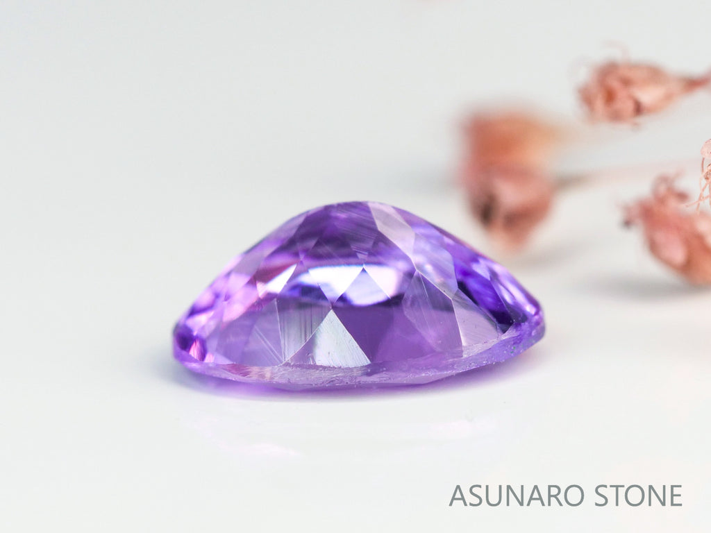 バイカラーピンクゾイサイト　オーバルカット　タンザニア産　　0.74ct【231225-1933】