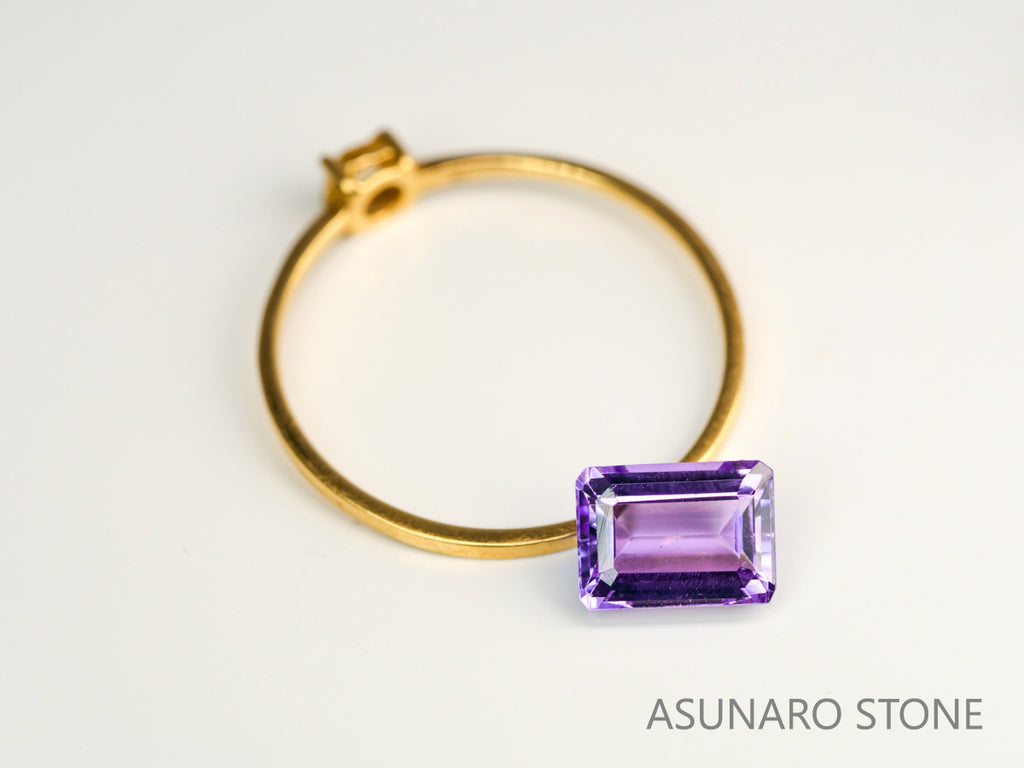 バイカラーピンクゾイサイト　エメラルドカット　タンザニア産　　1.31ct【231225-1935】