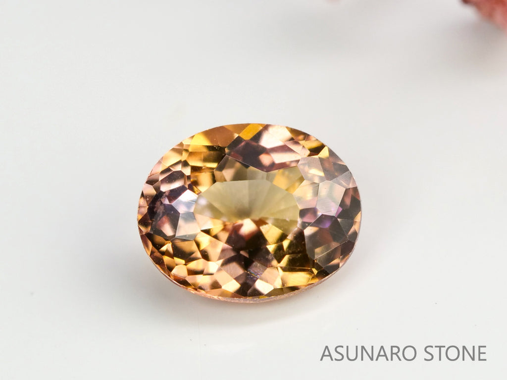 フルーティーピンクゾイサイト　オーバルカット　タンザニア産　　0.36ct【231225-1937】