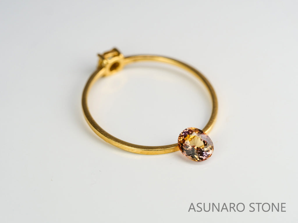 フルーティーピンクゾイサイト　オーバルカット　タンザニア産　　0.36ct【231225-1937】