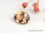 フルーティーピンクゾイサイト　オーバルカット　タンザニア産　　0.42ct【231225-1944】