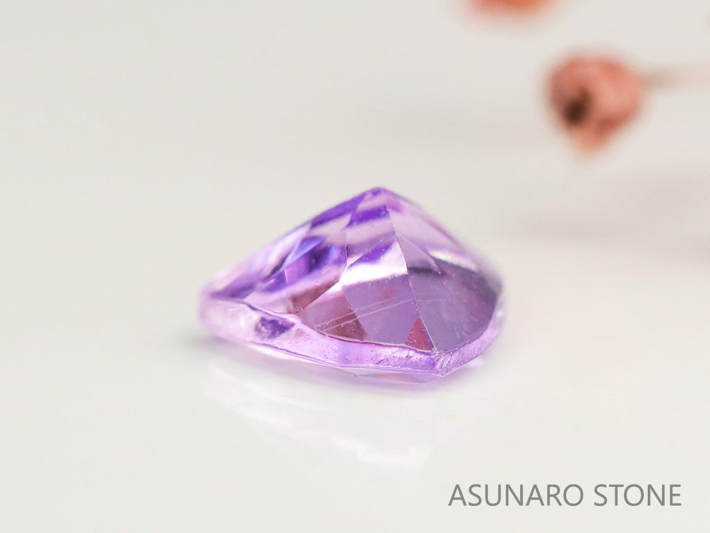 ピンクゾイサイト　トリリアントカット　タンザニア産　　0.40ct【231225-1950】