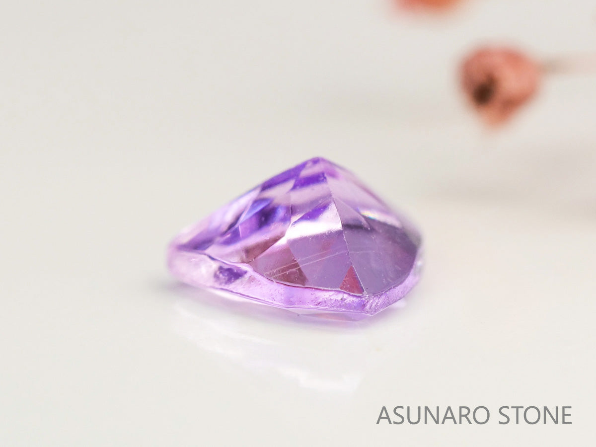 ピンクゾイサイト　トリリアントカット　タンザニア産　　0.40ct【231225-1950】