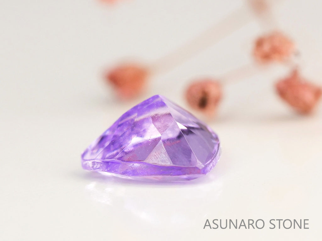 ピンクゾイサイト　トリリアントカット　タンザニア産　　0.65ct【231225-1954】