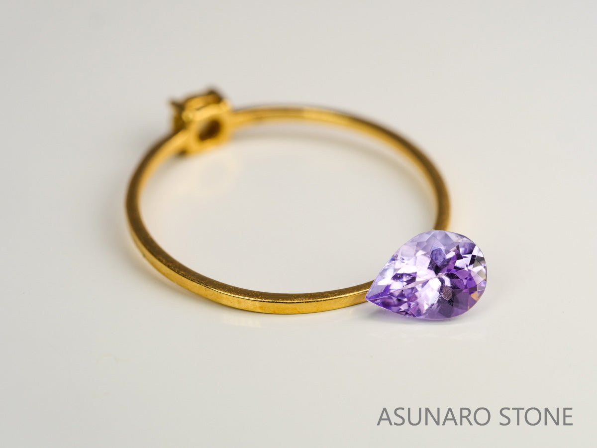 ピンクゾイサイト　ペアシェイプ　タンザニア産　　0.63ct【231225-1957】