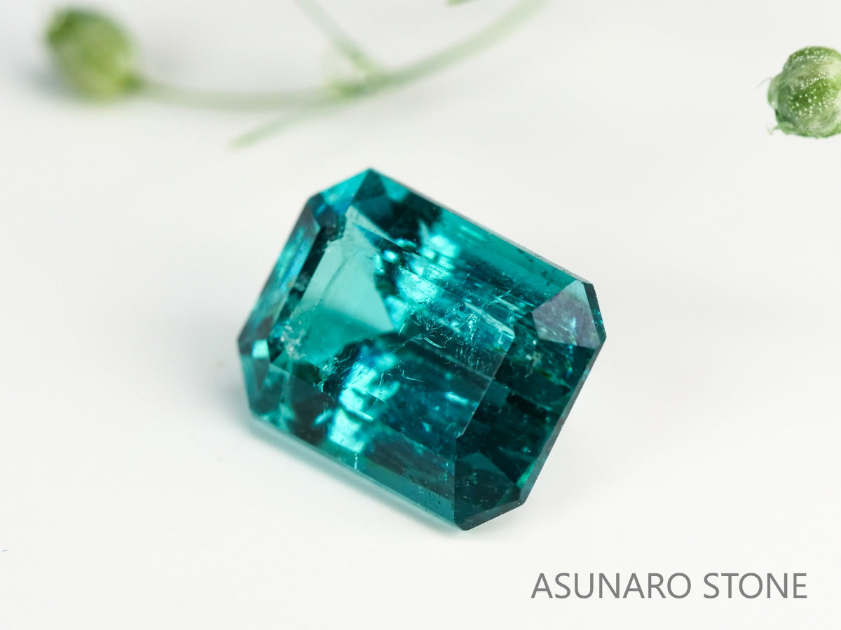ラグーントルマリン エメラルドカット アフガニスタン産 1.20ct