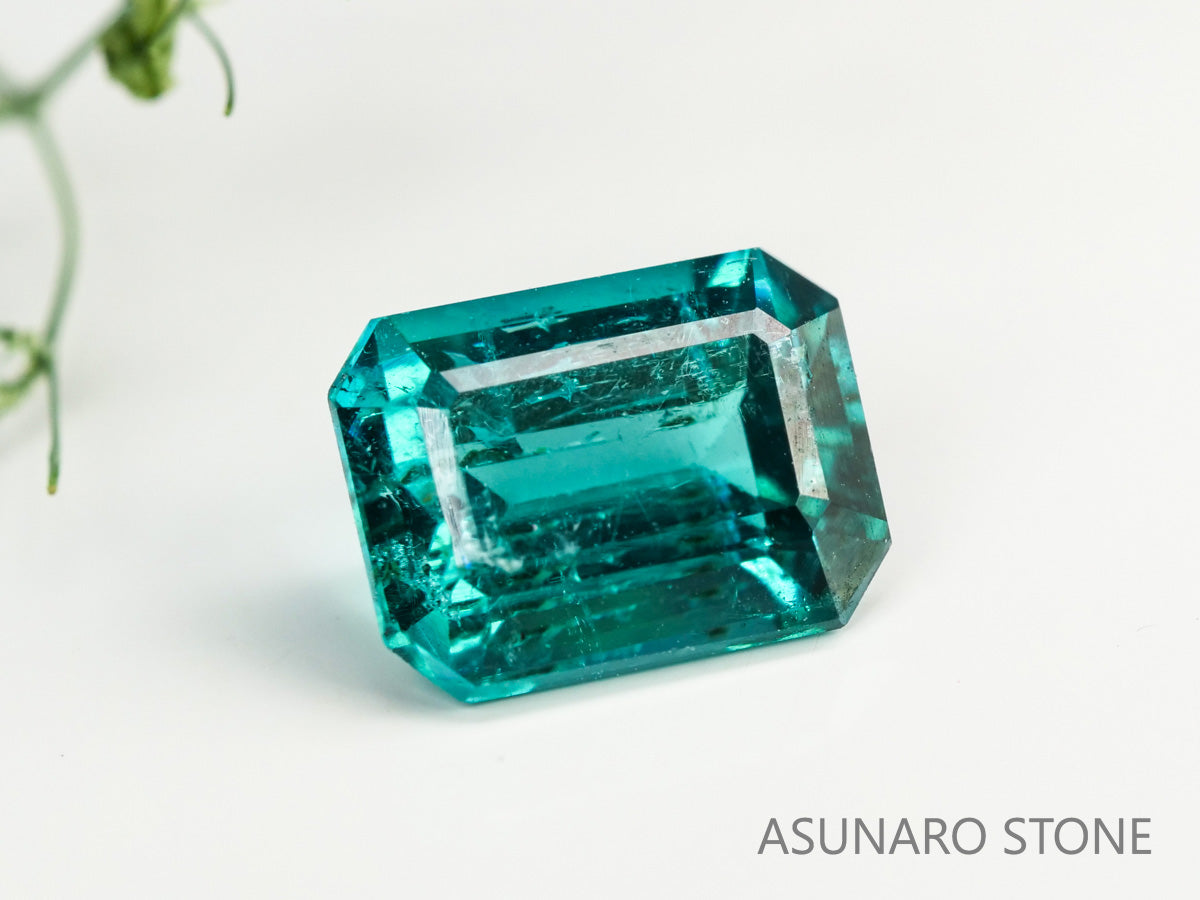 ラグーントルマリン エメラルドカット アフガニスタン産 1.20ct