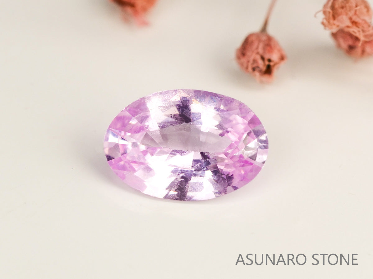 非加熱ピンクサファイア 　オーバルカット 　スリランカ産　0.47ct　日独【231121-1965】