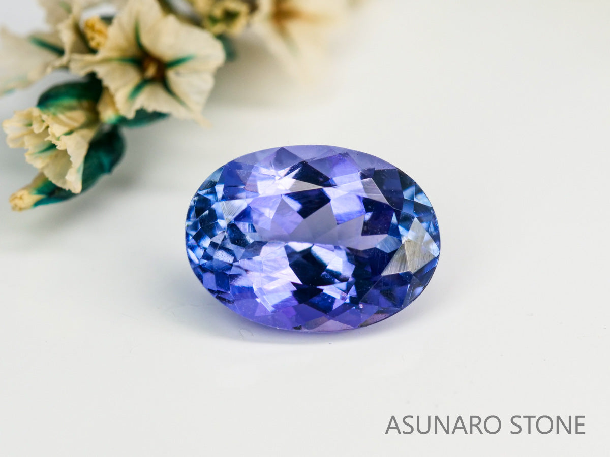 バイカラータンザナイト　オーバルカット　タンザニア産　　1.32ct【240115-1969】