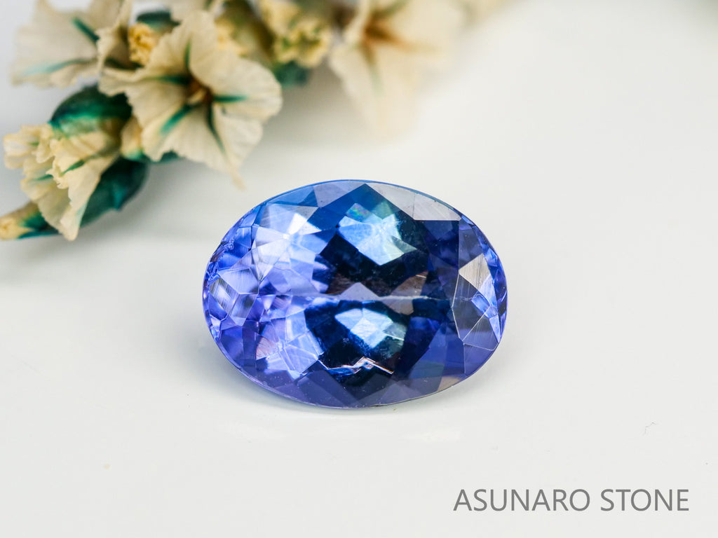 バイカラータンザナイト　オーバルカット　タンザニア産　　1.15ct【240115-1971】