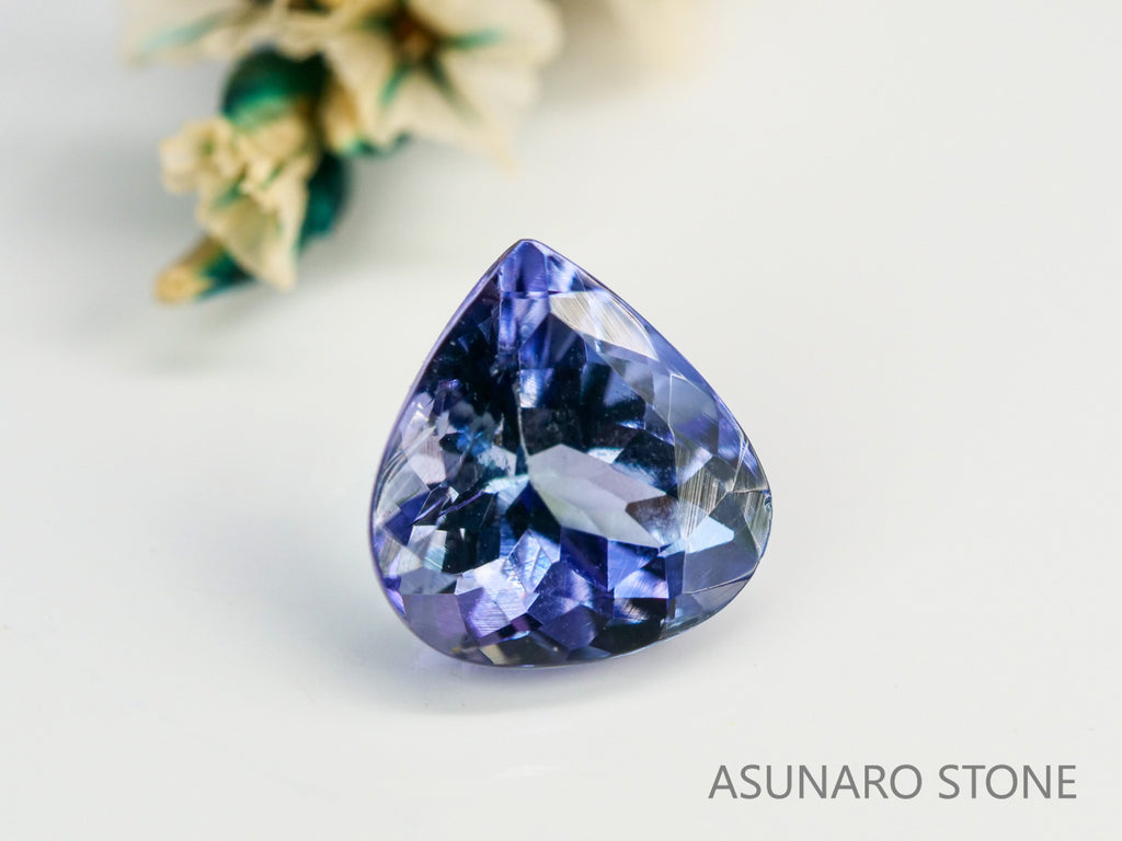 バイカラータンザナイト　マロンカット　タンザニア産　　1.32ct【240115-1972】