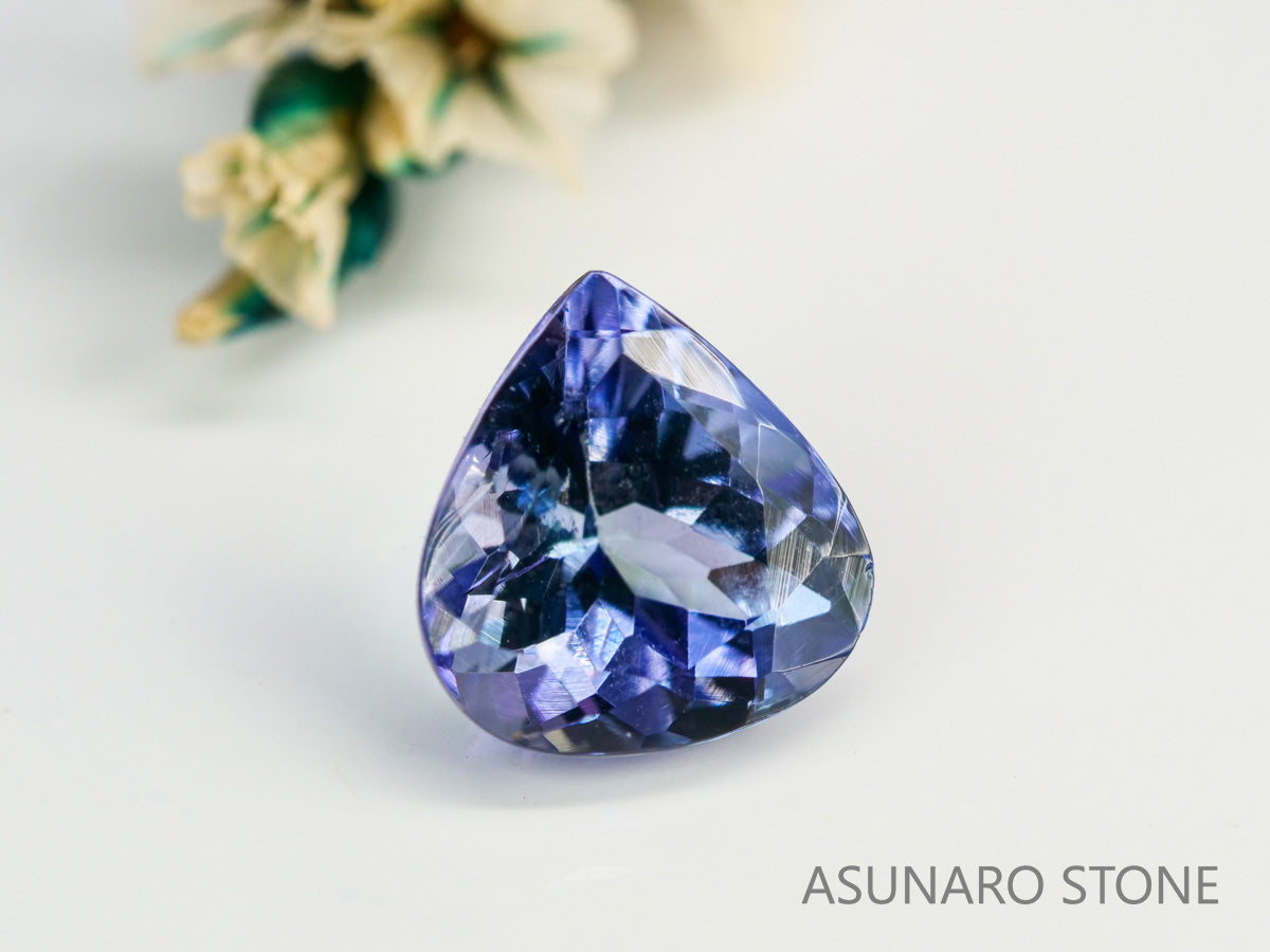 バイカラータンザナイト　マロンカット　タンザニア産　　1.32ct【240115-1972】