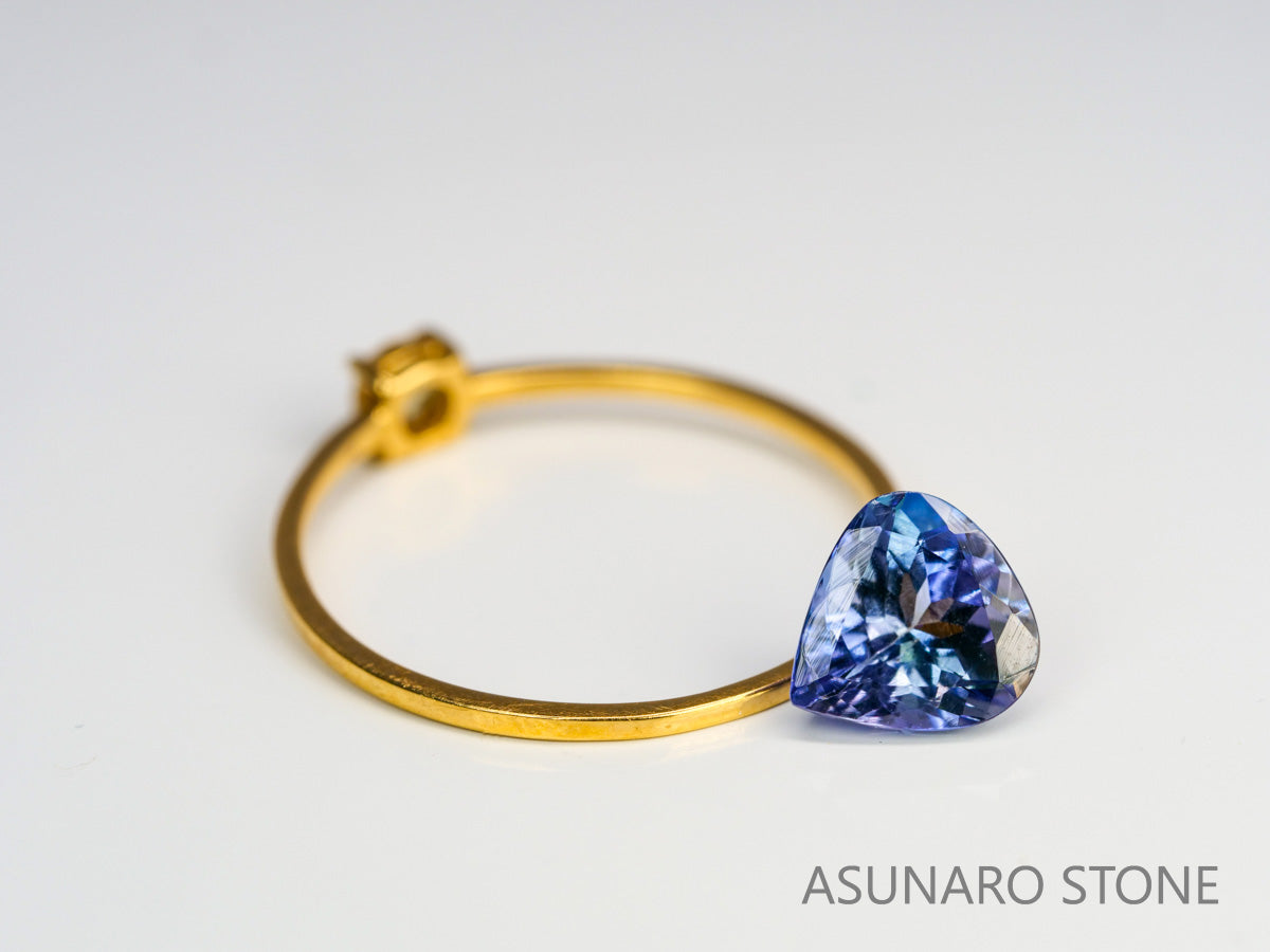 バイカラータンザナイト　マロンカット　タンザニア産　　1.32ct【240115-1972】