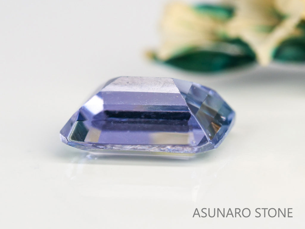 バイカラータンザナイト　エメラルドカット　タンザニア産　　1.03ct【240205-1973】