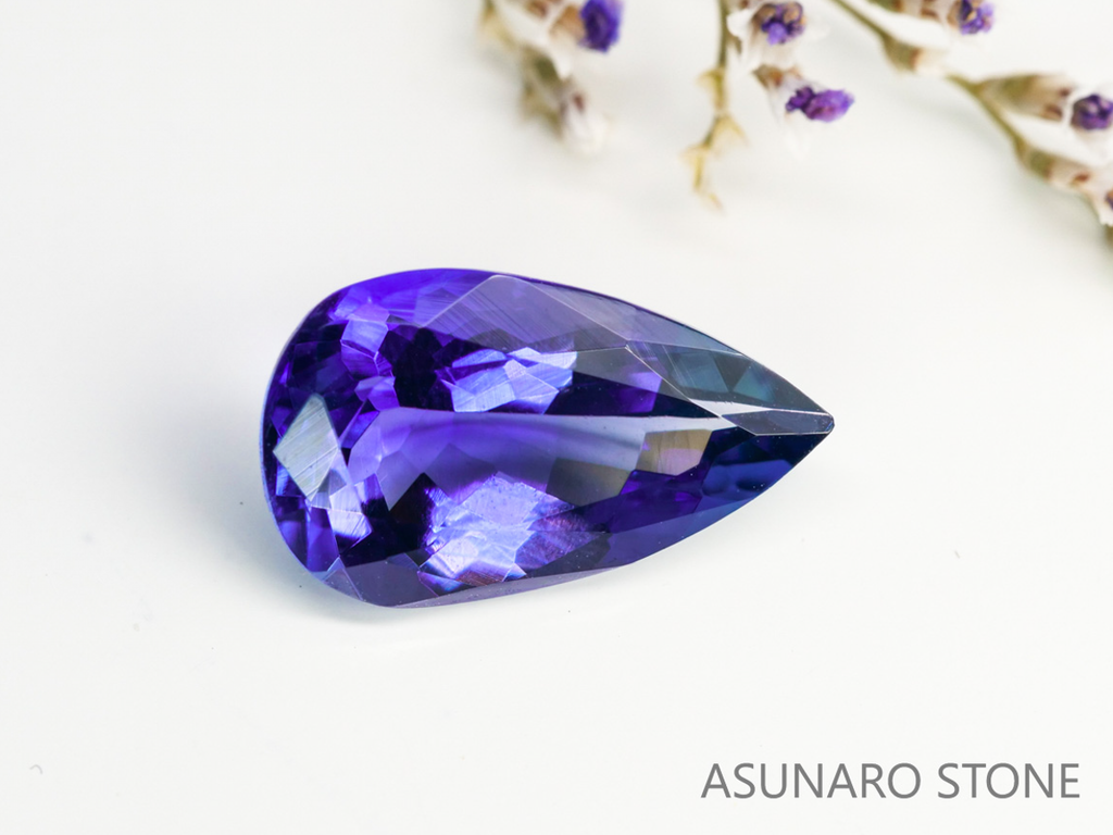 バイカラータンザナイト　ペアシェイプ　タンザニア産　　2.61ct【231130-1977】