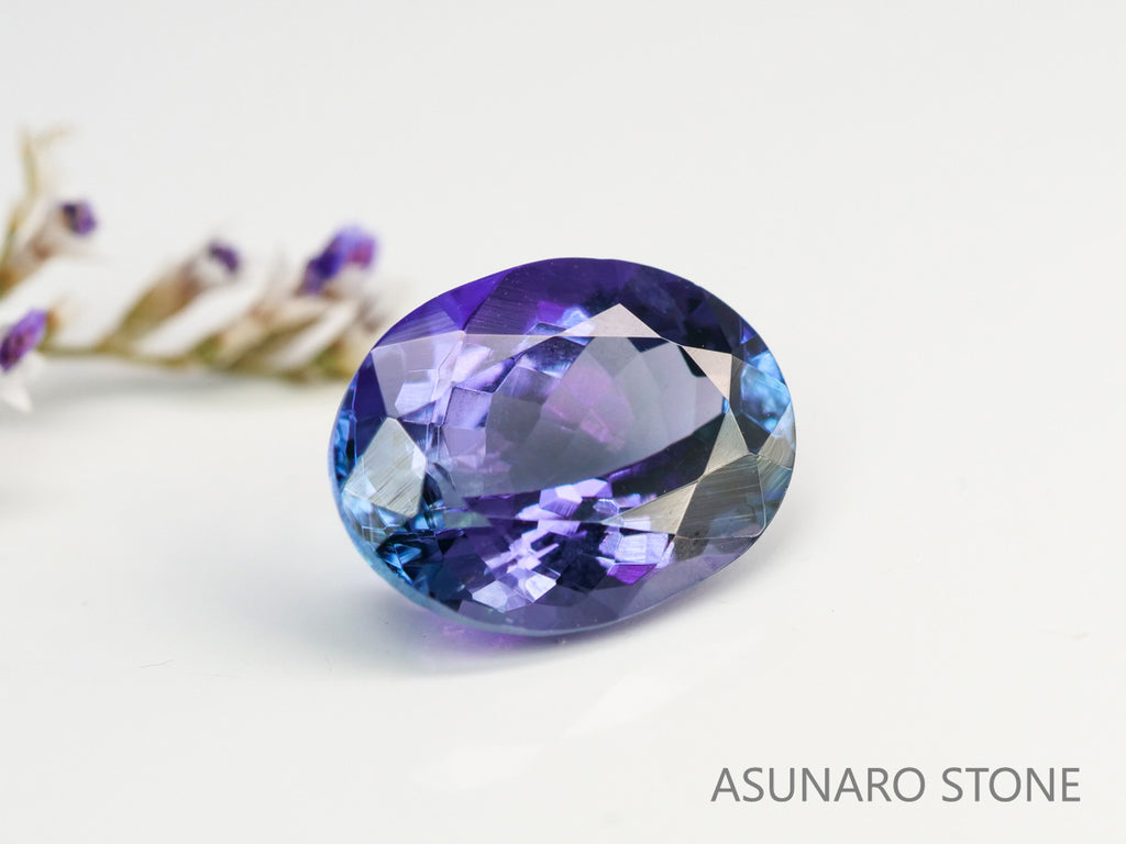 パーティーカラータンザナイト　オーバルカット　タンザニア産　　2.68ct【231130-1978】