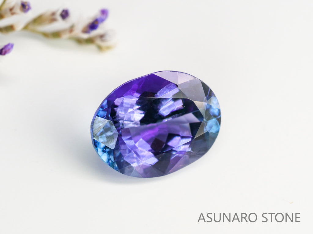 パーティーカラータンザナイト　オーバルカット　タンザニア産　　2.68ct【231130-1978】
