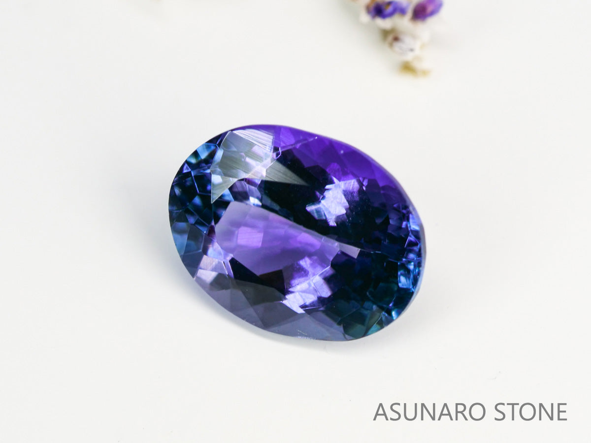 パーティーカラータンザナイト　オーバルカット　タンザニア産　　2.68ct【231130-1978】