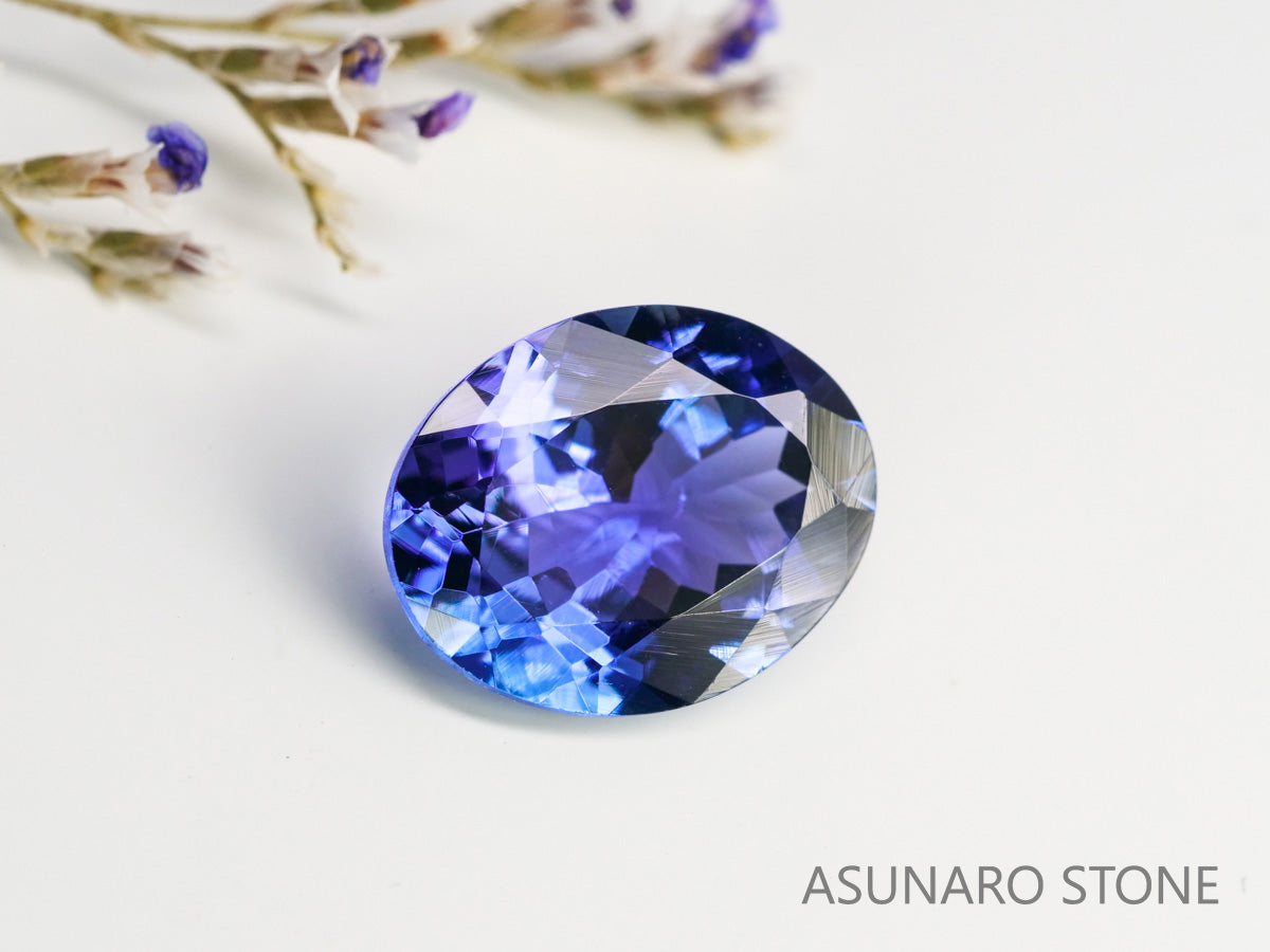 パーティーカラータンザナイト　オーバルカット　タンザニア産　　2.24ct【231130-1979】