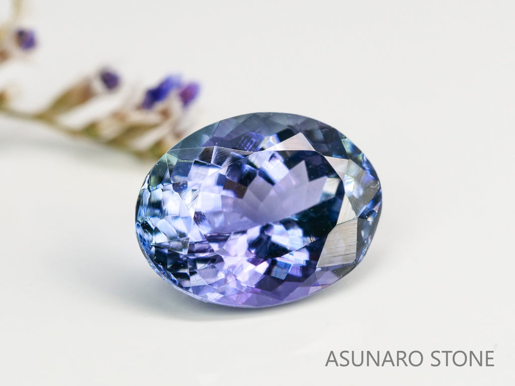 パーティーカラータンザナイト　オーバルカット　タンザニア産　　2.06ct【240205-1980】