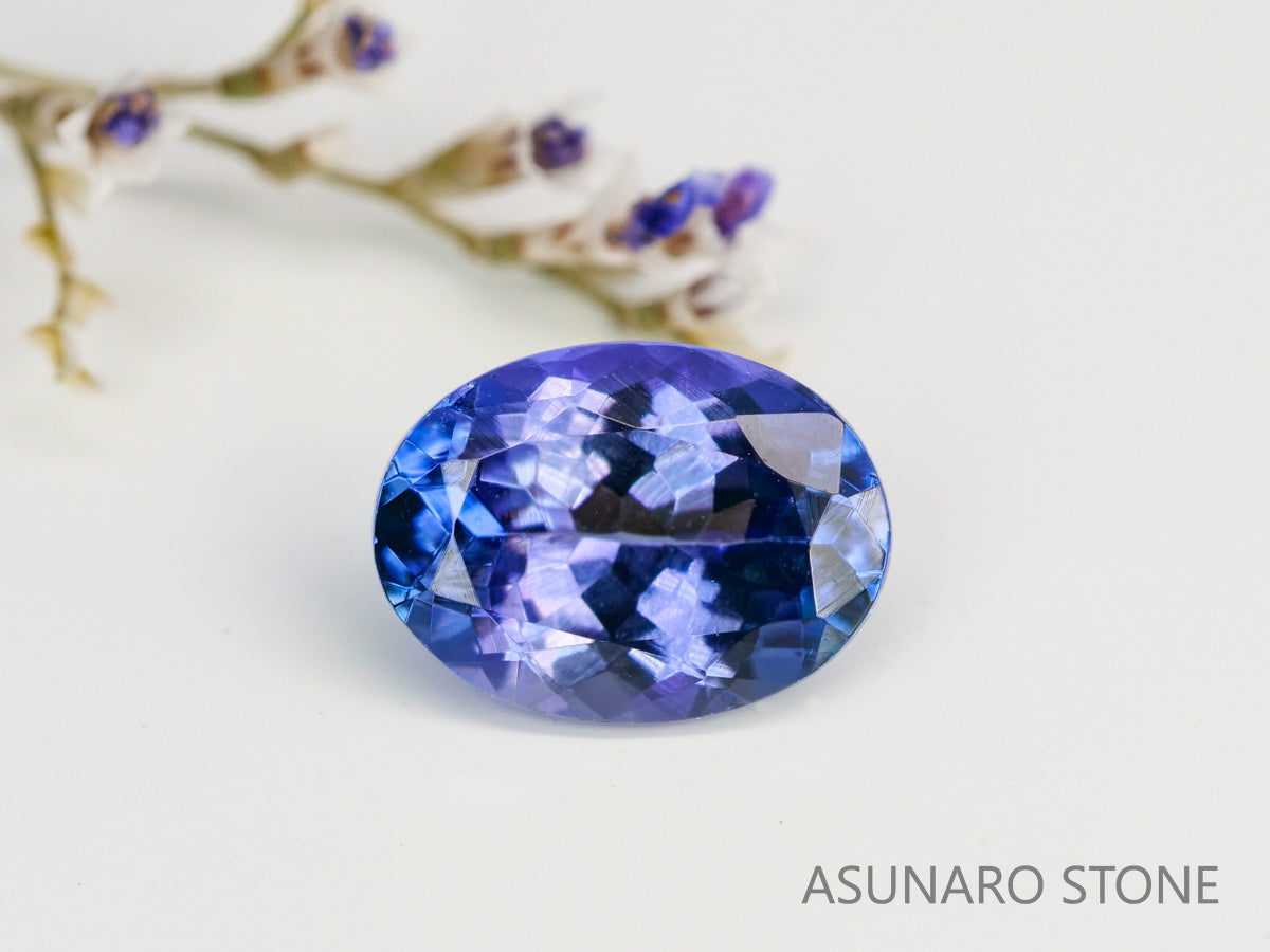 パーティーカラータンザナイト　オーバルカット　タンザニア産　　1.25ct【240115-1982】