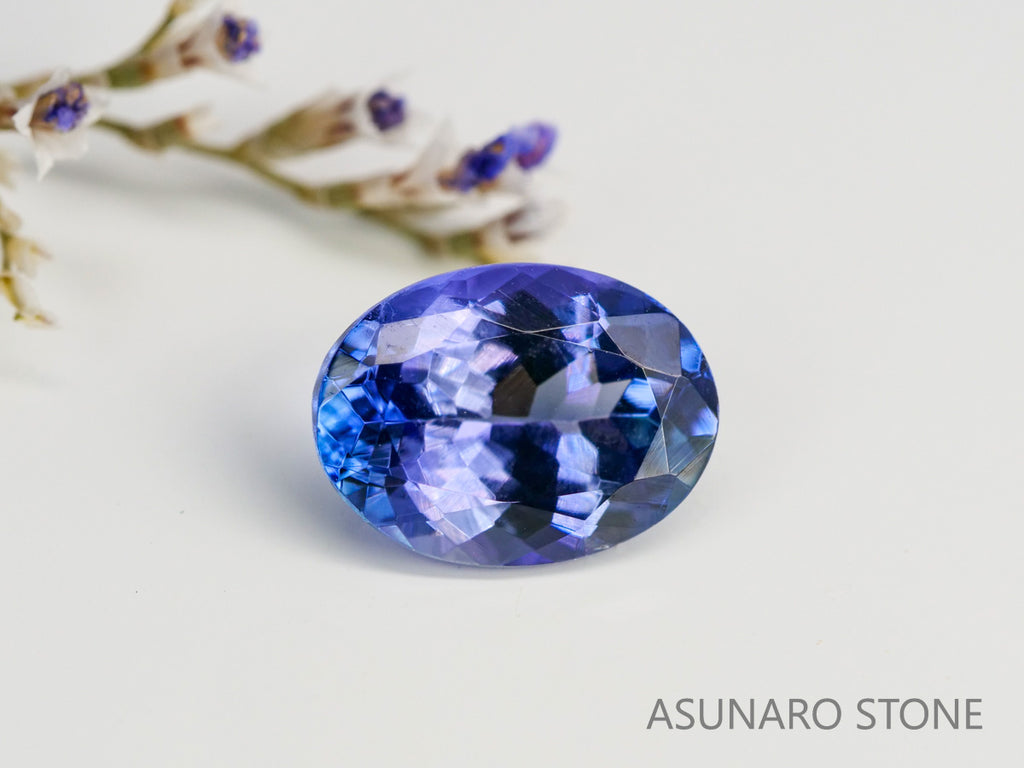 パーティーカラータンザナイト　オーバルカット　タンザニア産　　1.25ct【240115-1982】