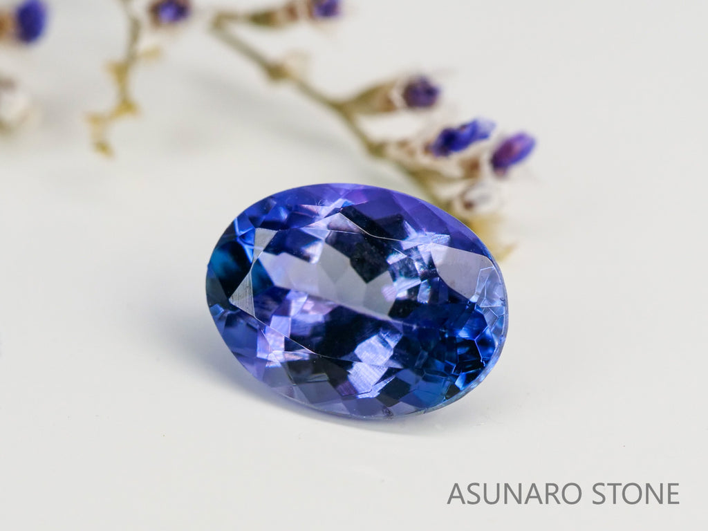 パーティーカラータンザナイト　オーバルカット　タンザニア産　　1.25ct【240115-1982】
