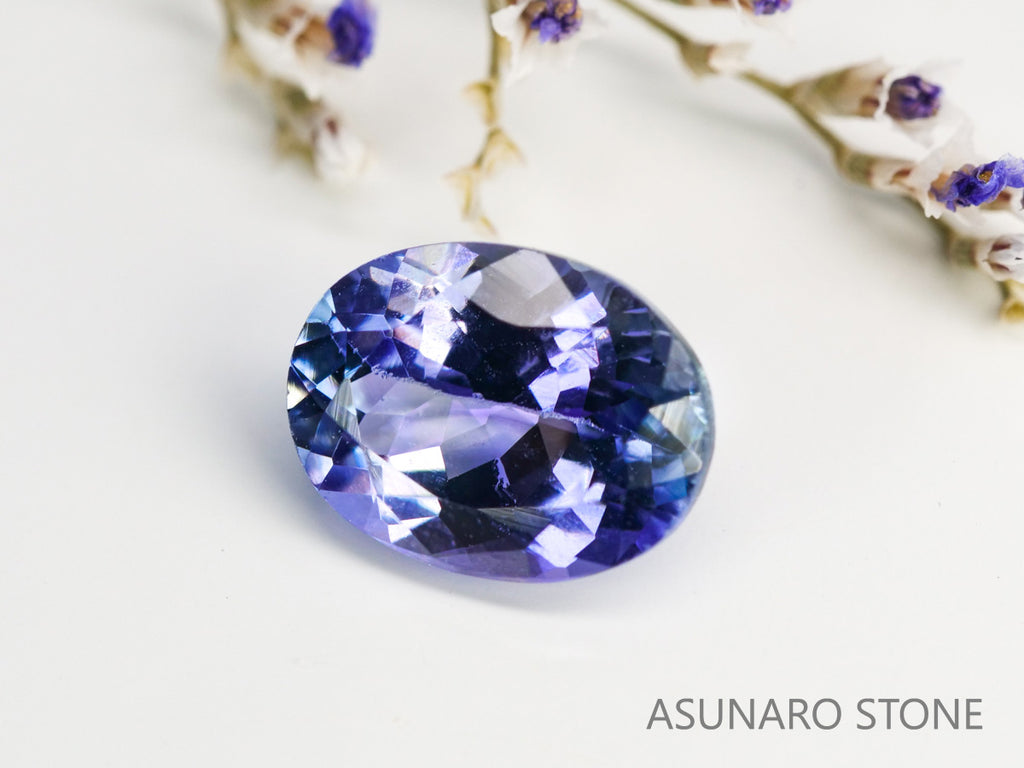 バイカラータンザナイト　オーバルカット　タンザニア産　　1.50ct【231130-1985】