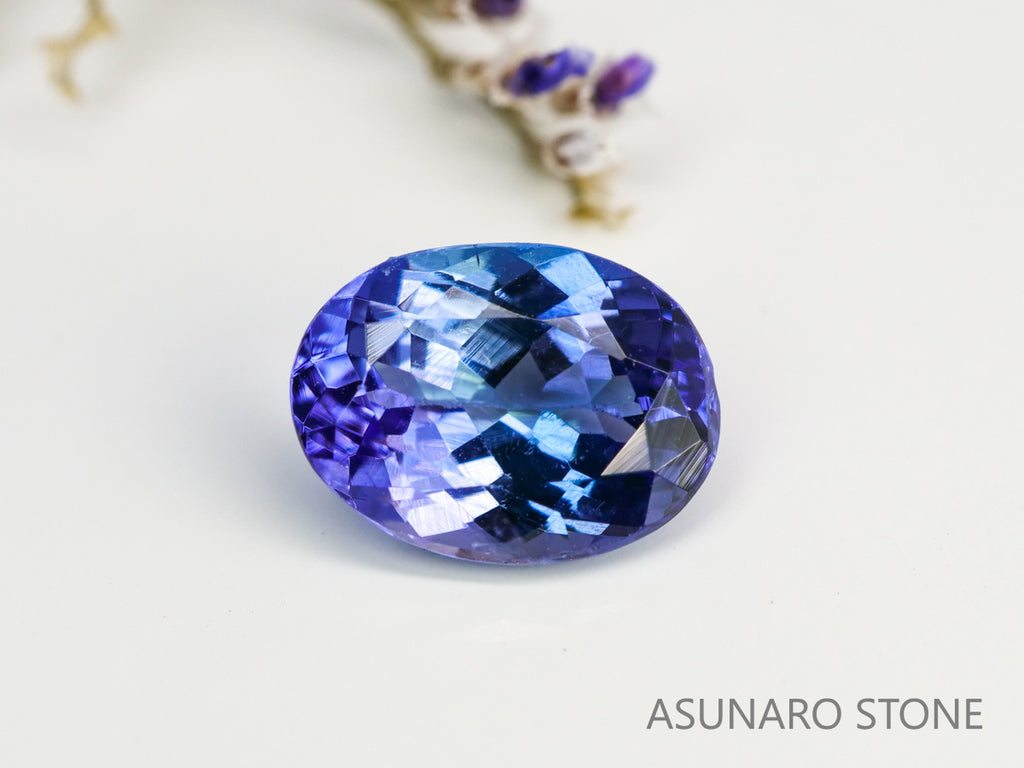 パーティーカラータンザナイト　オーバルカット　タンザニア産　　1.28ct【231130-1986】