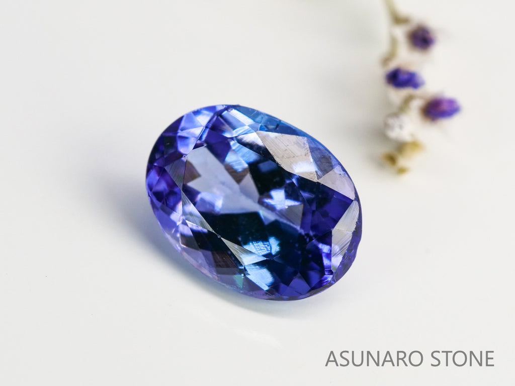 パーティーカラータンザナイト　オーバルカット　タンザニア産　　1.28ct【231130-1986】
