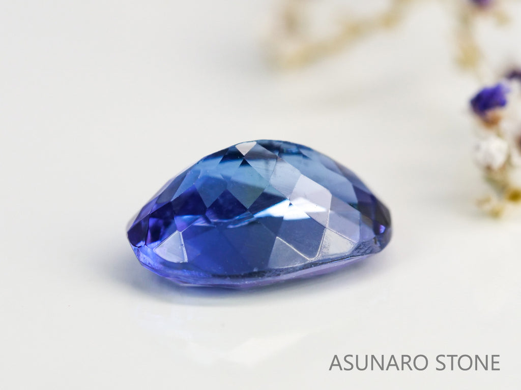 パーティーカラータンザナイト　オーバルカット　タンザニア産　　1.28ct【231130-1986】