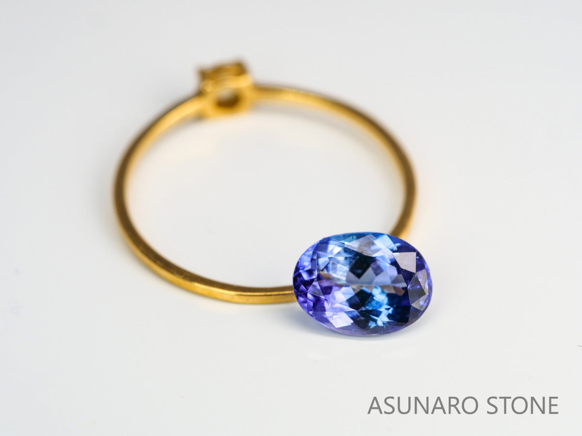 パーティーカラータンザナイト　オーバルカット　タンザニア産　　1.28ct【231130-1986】