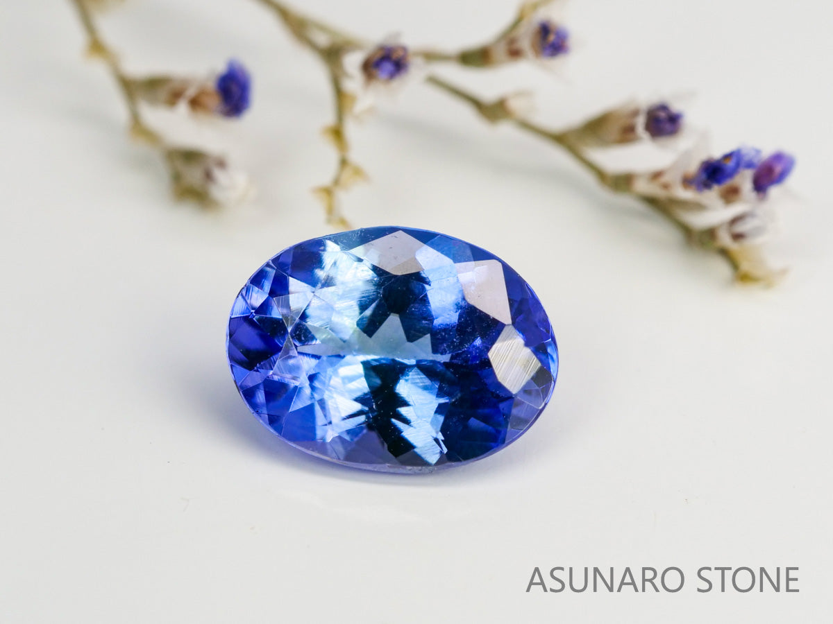 バイカラーカラータンザナイト オーバルカット タンザニア産