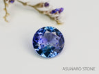 パーティーカラータンザナイト　ラウンドカット　タンザニア産　　0.83ct【240115-1990】