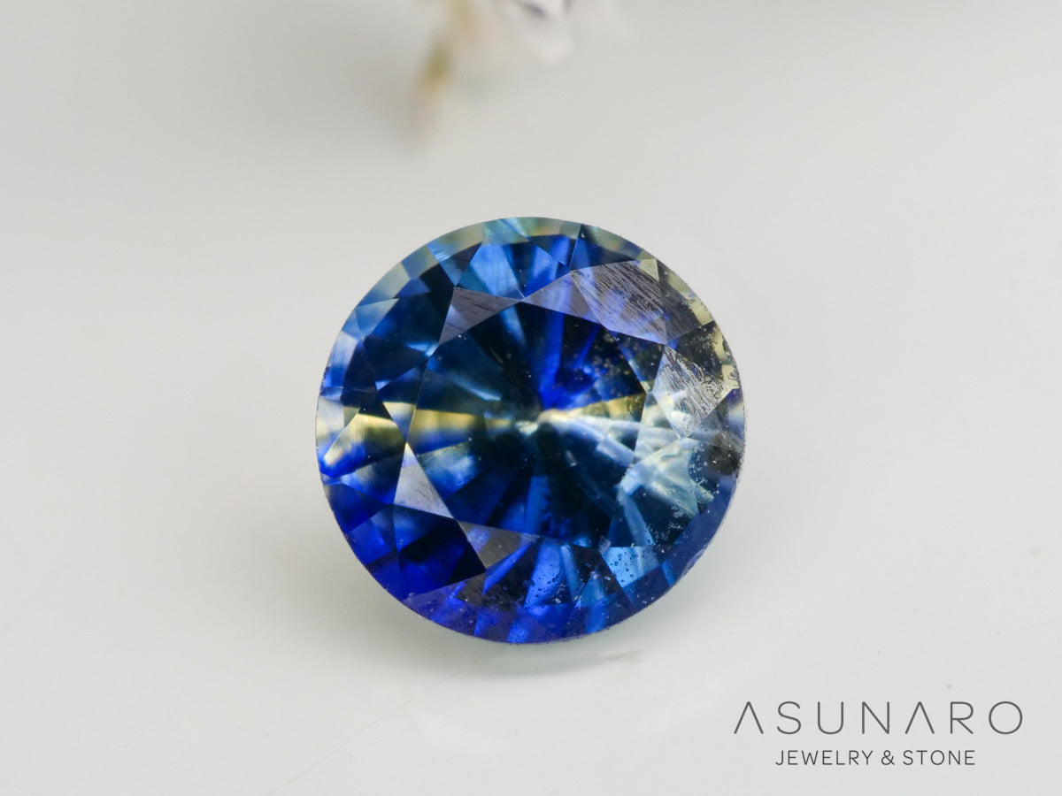 バイカラーサファイア ラウンドカット スリランカ産 0.36ct【240501-1818】 – ASUNARO STONE