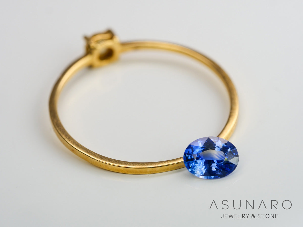 バイカラーサファイア オーバルカット スリランカ産 0.38ct【240501-1822】 – ASUNARO STONE