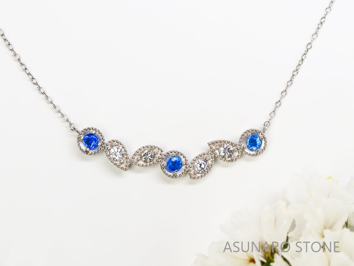 【お仕立て用】空枠番号：4887C　両吊りネックレス　ペンダントトップ枠【オーダージュエリー用】