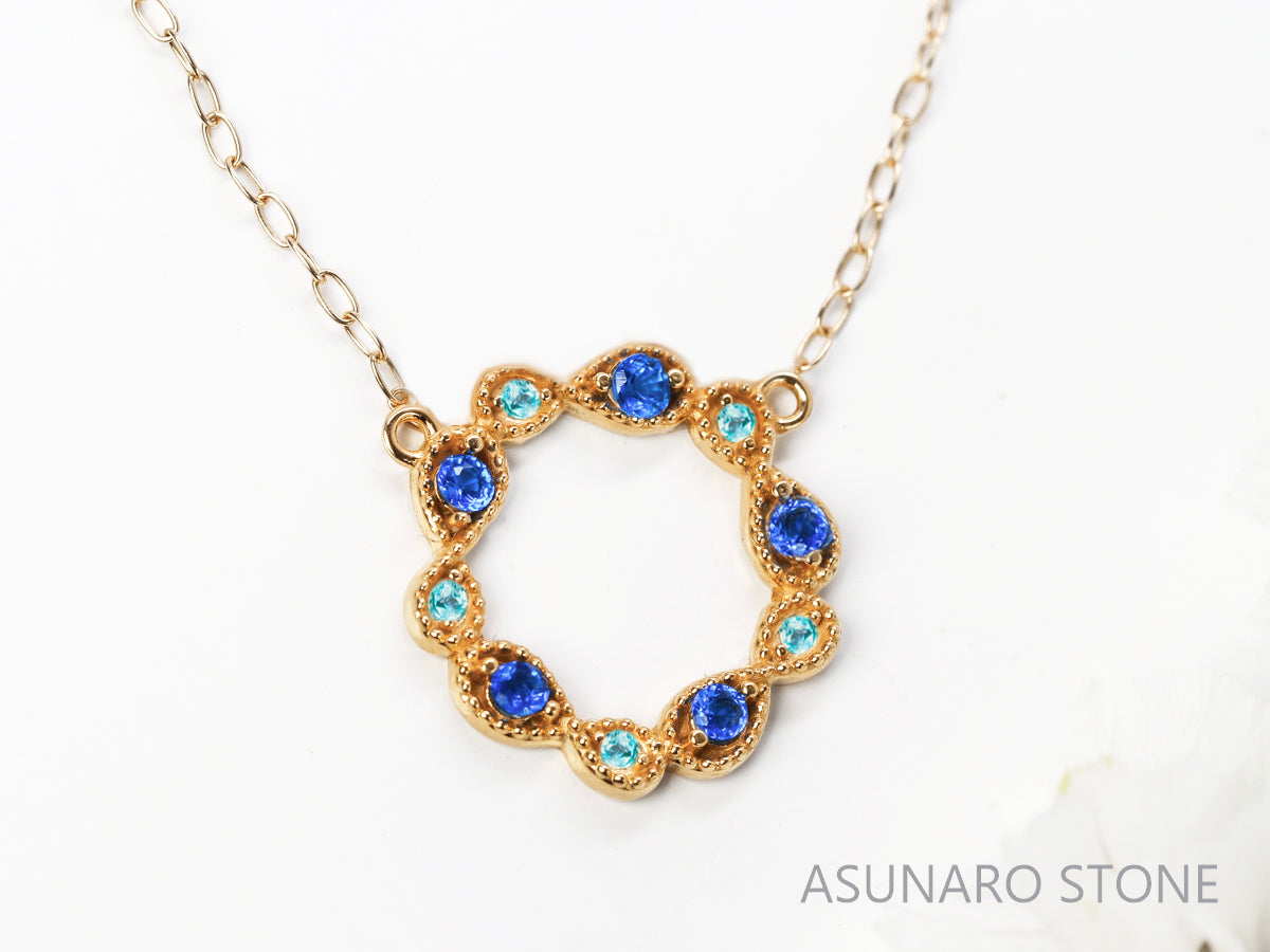 【お仕立て用】空枠番号：5180C　両吊りネックレス　ペンダントトップ枠【オーダージュエリー用】