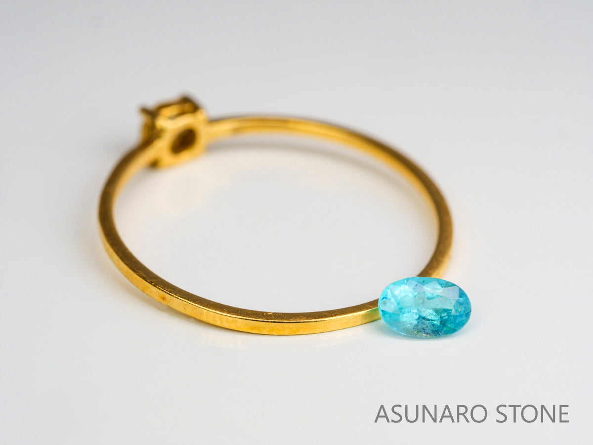 パライバトルマリン　オーバルカット 　ブラジル産　0.19ct 　  【240125-2051】